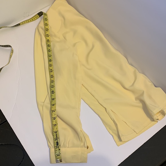 Gorgeous Vintage Tailored Yellow Button Sleeve large - Picture 14 of 14